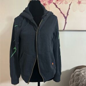 Aviator Nation Bolt Zip Graphic Hoodie